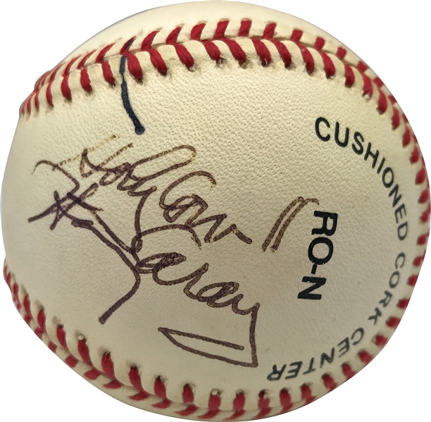 Harry Caray Rare Signed ONL Baseball w/ "Holy Cow!" Inscription! (JSA)