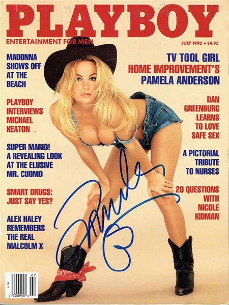 Playboy Issue Featuring Pamela Anderson - Signed (PSA)