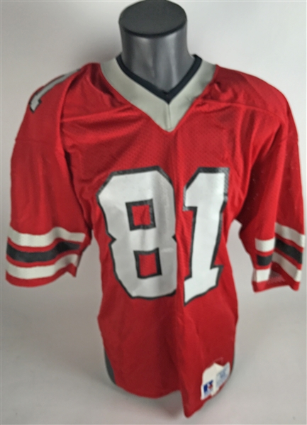 Billy "White Shoes" Johnson Game Used & Signed 1984 Atlanta Falcons Jersey (Grey Flannel)