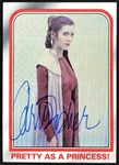 Star Wars: Carrie Fisher Signed Topps 1980 Star Wars #81 (Beckett/BAS Guaranteed)