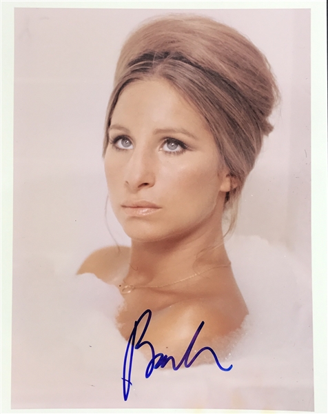 Barbra Steisand Signed 8" x 10" Color Portrait Photograph (Beckett/BAS Guaranteed)