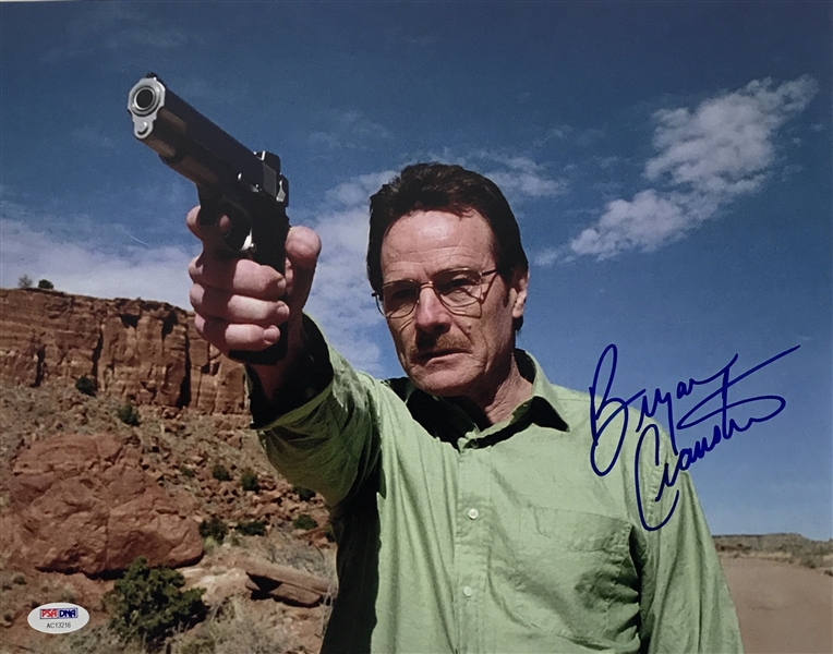 Breaking Bad: Bryan Cranston Signed 11" x 14" Color Photo as Walter White! (#1)(PSA/DNA)