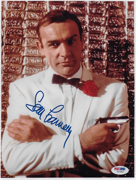 Sean Connery Signed 8" x 10" Color Photo as James Bond - PSA/DNA Graded GEM MINT 10!