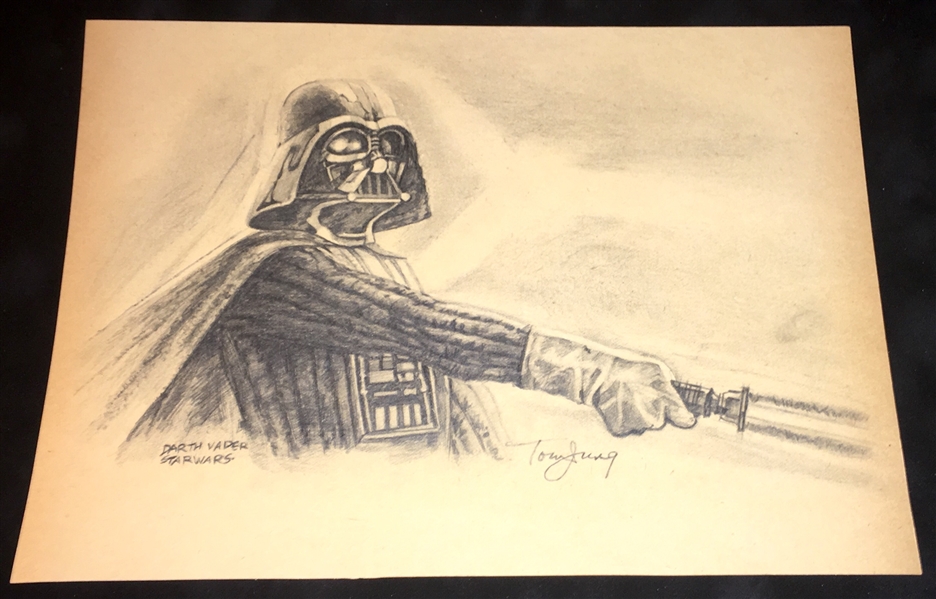 RARE Tom Jung Original Concept Art for "The Empire Strikes Back" (BAS/Beckett Guaranteed)