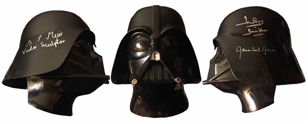 James Earl Jones, Dave Prowse & Brian Muir Signed Full Size Darth Vader Helmet (BAS/Beckett Guaranteed)