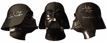 James Earl Jones, Dave Prowse & Brian Muir Signed Full Size Darth Vader Helmet (BAS/Beckett Guaranteed)