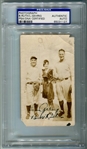 Babe Ruth & Lou Gehrig Dual Signed 2.5" x 4" Vintage Photograph (PSA/DNA)