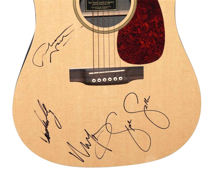Crosby, Stills, Nash & Young RARE Group Signed Martin Acoustic Guitar (PSA/DNA)