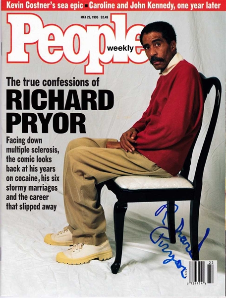 Richard Pryor In-Person Signed May 1995 People Magazine (Beckett/BAS Guaranteed)