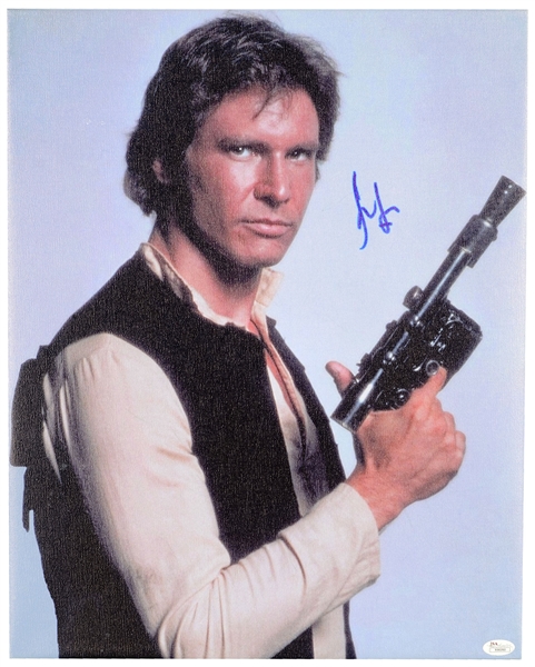 Harrison Ford Signed 16" x 20" Stretched Canvas from Star Wars (JSA)