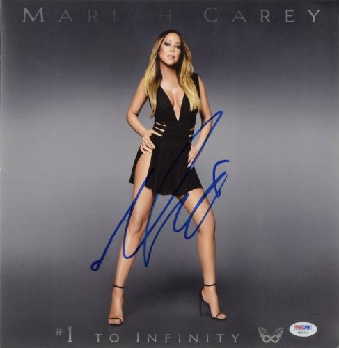 Mariah Carey Signed "#1 to Infinity" Record Album Cover (PSA/DNA)