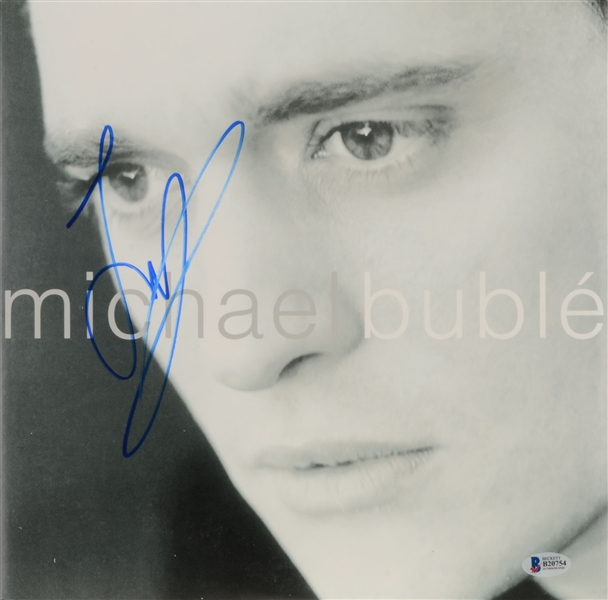 Michael Buble Signed Self-Titled Album Cover (BAS/Beckett)