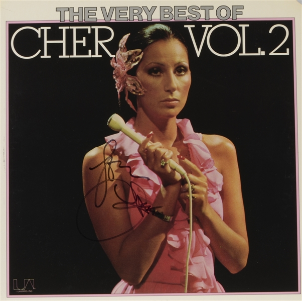 Cher Signed "The Very Best of Cher" Album Cover (PSA/DNA)