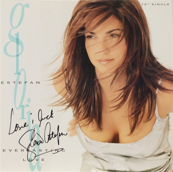 Gloria Estefan Signed "Everlasting Love" Single Album Cover (PSA/DNA)