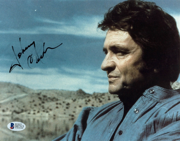 Johnny Cash Signed 8" x 10" Color Photograph (BAS/Beckett)