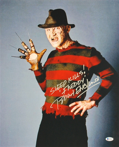 Robert Englund Signed 16" x 20" "A Nightmare on Elm Street" Photograph (BAS/Beckett)