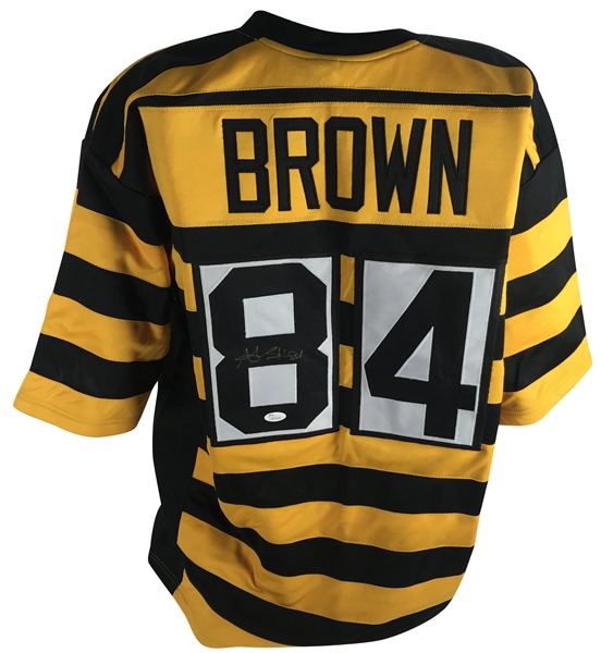 Antonio Brown Signed Bumble Bee Style Steelers Jersey (JSA)