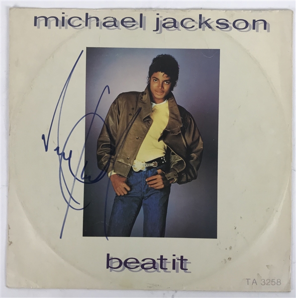 Michael Jackson Seldom Seen Signed "Beat It Album Sleeve (Beckett/BAS Guaranteed)