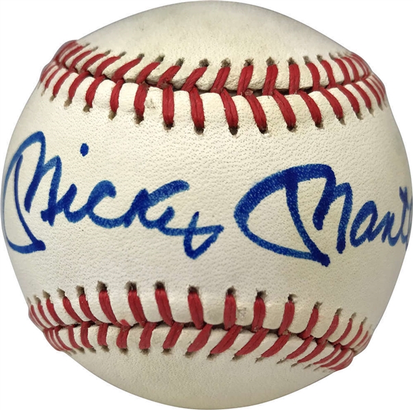 Mickey Mantle Signed OAL Baseball w/ Rare Gradable Felt Tip Autograph! (PSA/DNA)