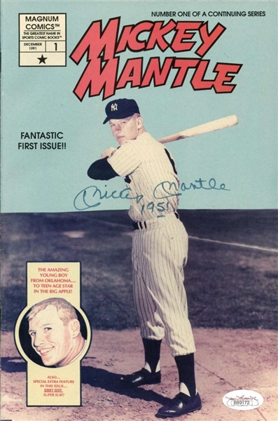 Mickey Mantle Signed Magnum Comics w/ "1951" Inscription (JSA)