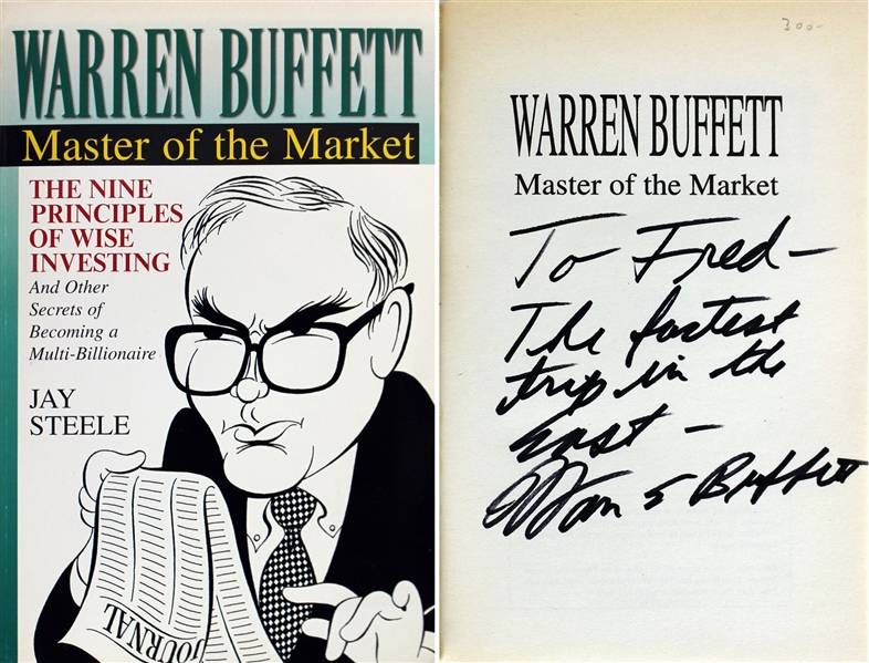Warren Buffet Signed "Master of the Market" Softcover Book (JSA)