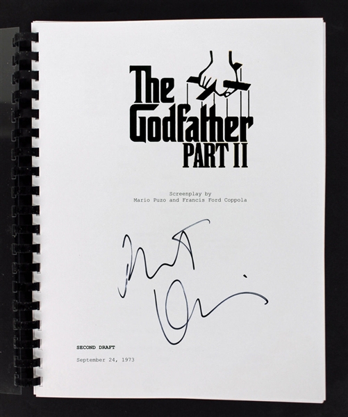 Robert Deniro Signed "The Godfather Part II" Script (PSA/DNA)