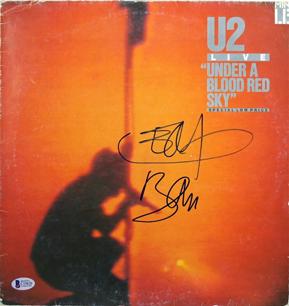 U2: Bono & The Edge Dual Signed "Under the Blood Red Sky" Album (BAS/Beckett)