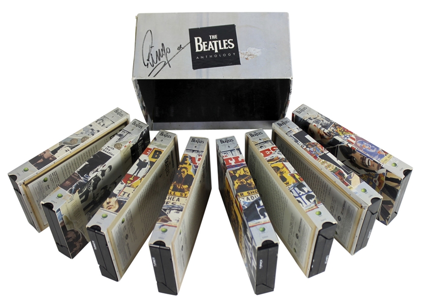 The Beatles: Ringo Starr Signed Anthology VHS Box Set (BAS/Beckett)
