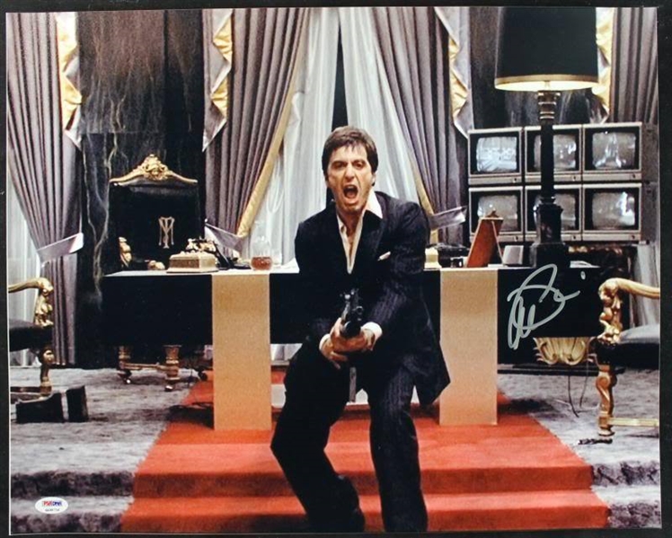 Al Pacino Signed 16" x 20" Color Photo from "Scarface" - PSA/DNA Graded GEM MINT 10!