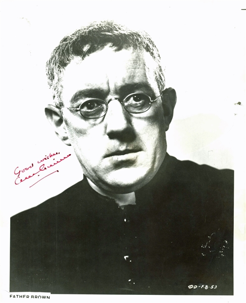 Alec Guinness Signed 8" x 10" Photograph as "Father Brown" (Beckett/BAS)