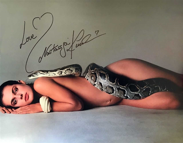 Nastassja Kinski Signed 11" x 14" Color "Snake" Photo (BAS/Beckett Guaranteed)