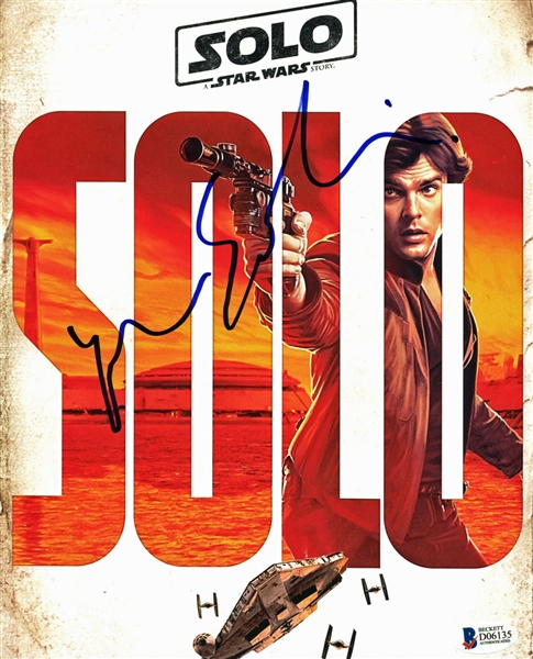 Star Wars: Alden Ehrenreich Signed "Solo: A Star Wars Story" 8" x 10" Photograph (BAS/Beckett)