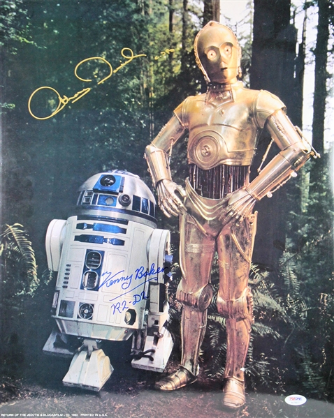Star Wars: Kenny Baker & Anthony Daniels Signed 16" x 20" Photograph (PSA/DNA)