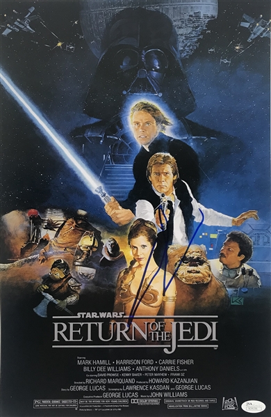 Star Wars: George Lucas Signed 12" x 18" Mini Poster (JSA)