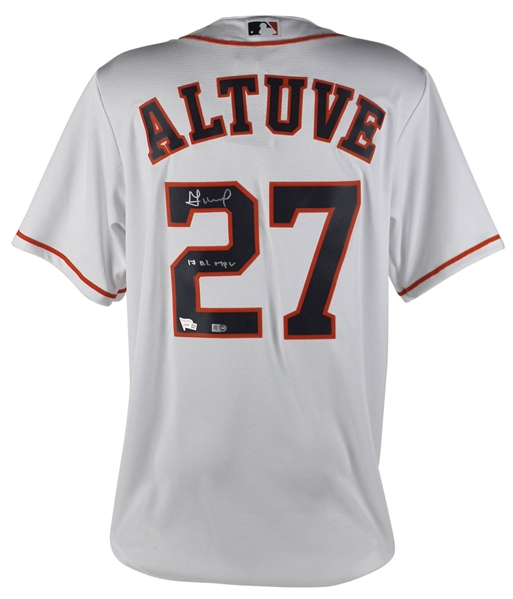 Jose Altuve Signed & Inscribed "2017 AL MVP" Majestic Houston Astros Jersey (MLB & Fanatics)