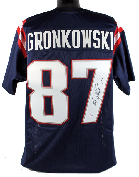 Rob Gronkowski Signed New England Patriots Jersey (PSA/DNA)