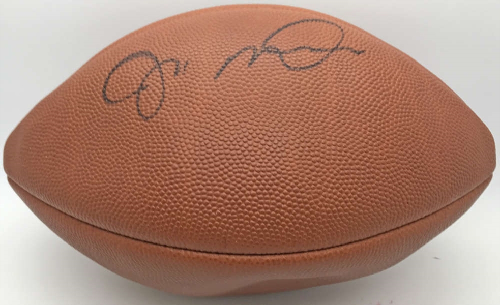 Joe Montana Signed Wilson NFL Football (Upper Deck)