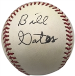 Bill Gates ULTRA-RARE Signed OAL Baseball (JSA)