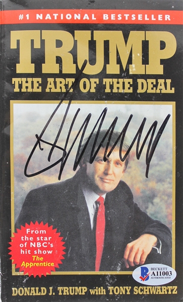 President Donald Trump Signed "The Art of the Deal" Softcover Book (BAS/Beckett)