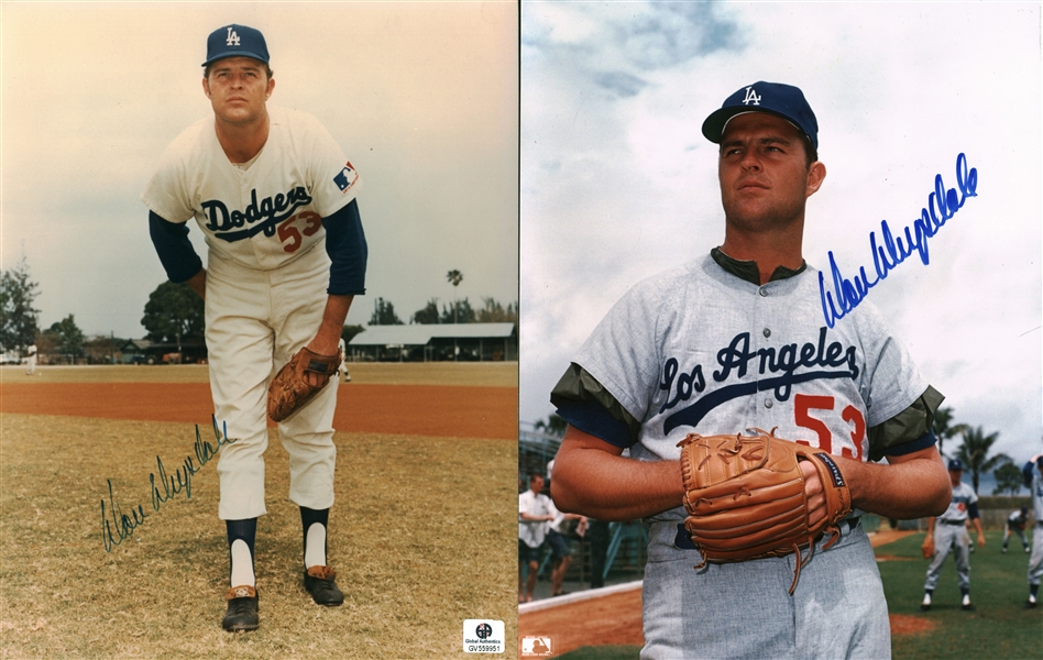 Dodgers Legends: Lot of Three (3) Signed 8" x 10" Photos w/ Drysdale & Koufax! (Beckett/BAS Guaranteed)