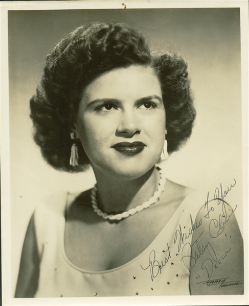Patsy Cline Vintage Signed 8" x 10" Photograph, One of the Finest to Surface! (PSA/DNA)