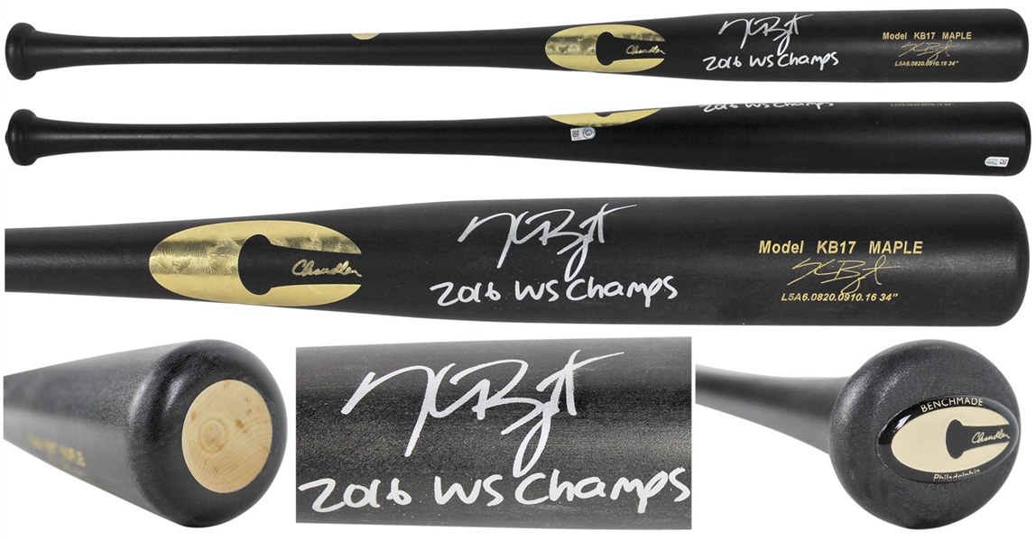 Kris Bryant Signed "2016 WS Champs" Chandler Baseball Bat (MLB)
