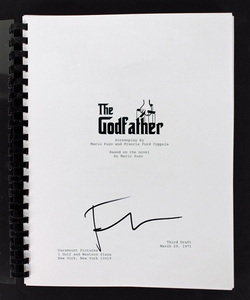 Francis Ford Coppola Signed "The Godfather" Movie Script (BAS/Beckett)