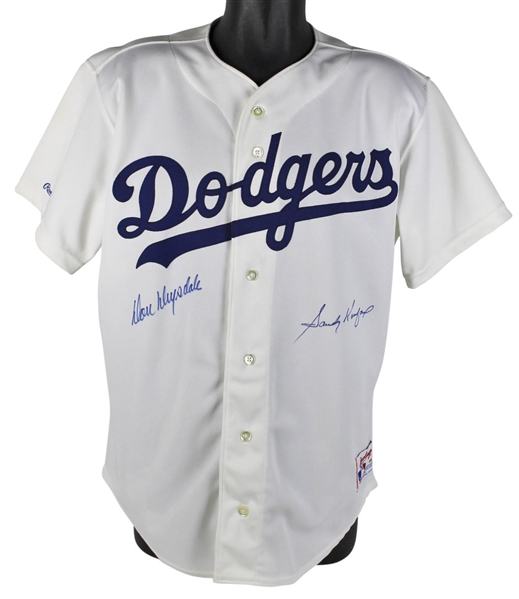 Sandy Koufax & Don Drysdale Rare Dual-Signed Rawlings Los Angeles Dodgers Jersey (BAS/Beckett)