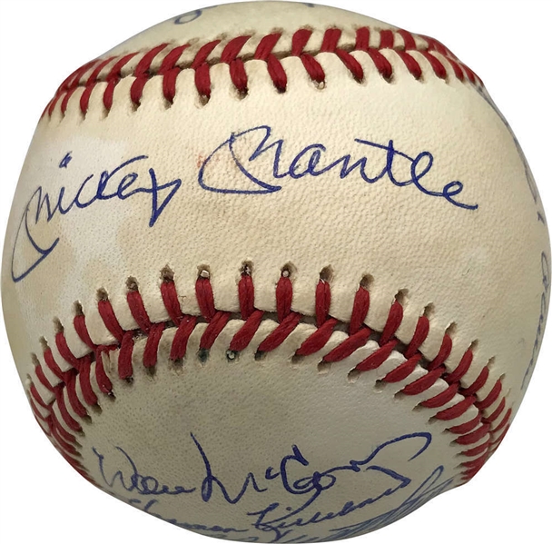 500 Home Run Club Impressive Signed OAL Baseball w/ Original 11! (PSA/DNA)