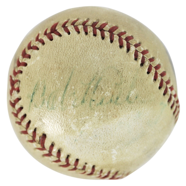 Babe Ruth Single Signed C.B. American League Baseball (PSA/DNA)
