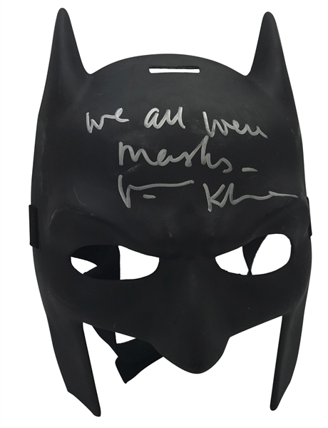 Val Kilmer Signed Batman Mask w/ "We All Wear Masks" Inscription! (JSA)