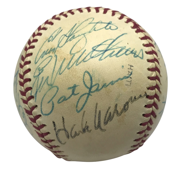 1980 Old Timers Day Signed Baseball w/ Aaron, Brock & Others! (Beckett/BAS Guaranteed)