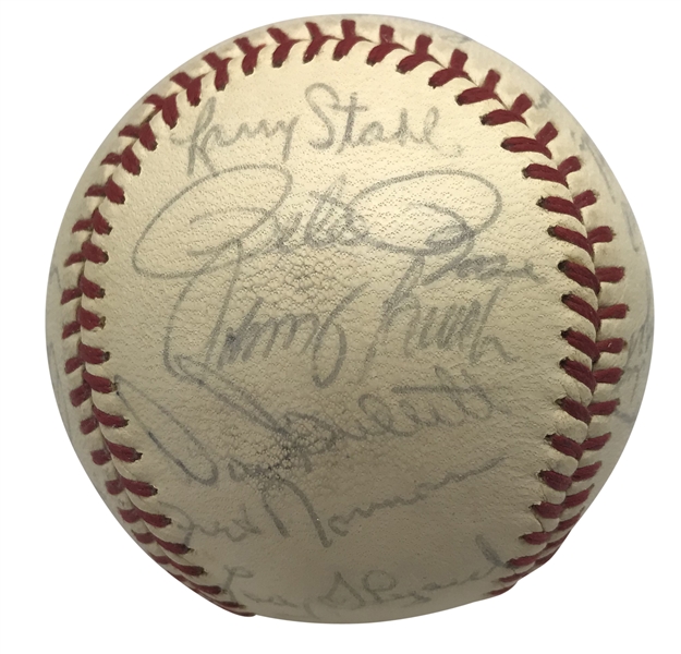 1973 NL West Champion Cincinnati Reds Team Signed ONL Baseball w/ Rose, Bench, Anderson & Others! (Beckett/BAS Guaranteed)