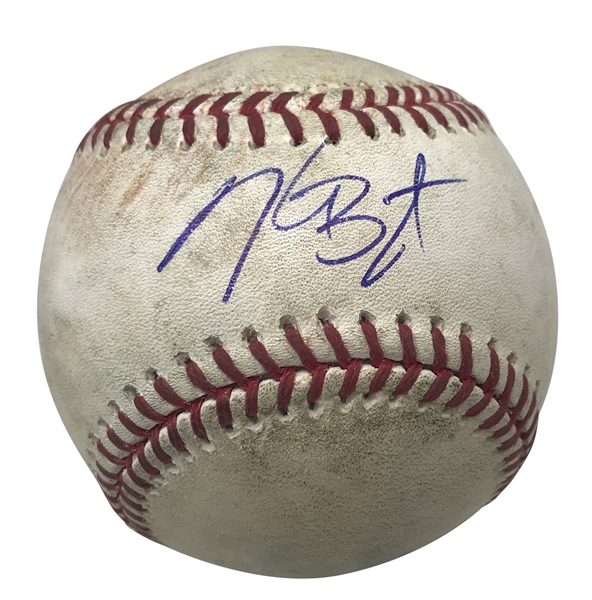Kris Bryant Signed & Game Used 2015 OML Baseball During ROY Campaign! (MLB & Beckett)